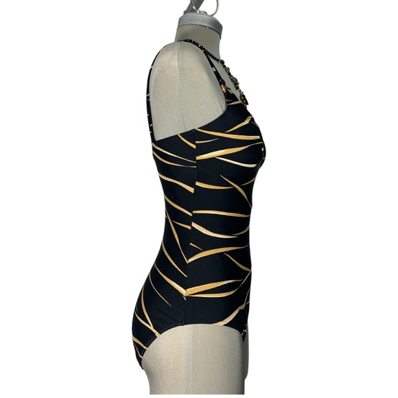 Christine Black and yellows One Piece Size 10q - Picture 3 of 13